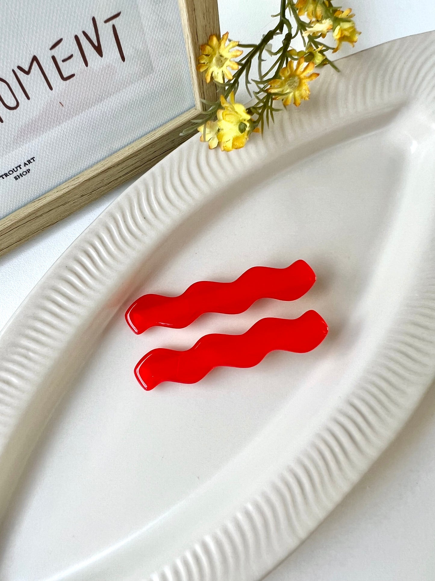 Squiggles hair clip (2-pack)