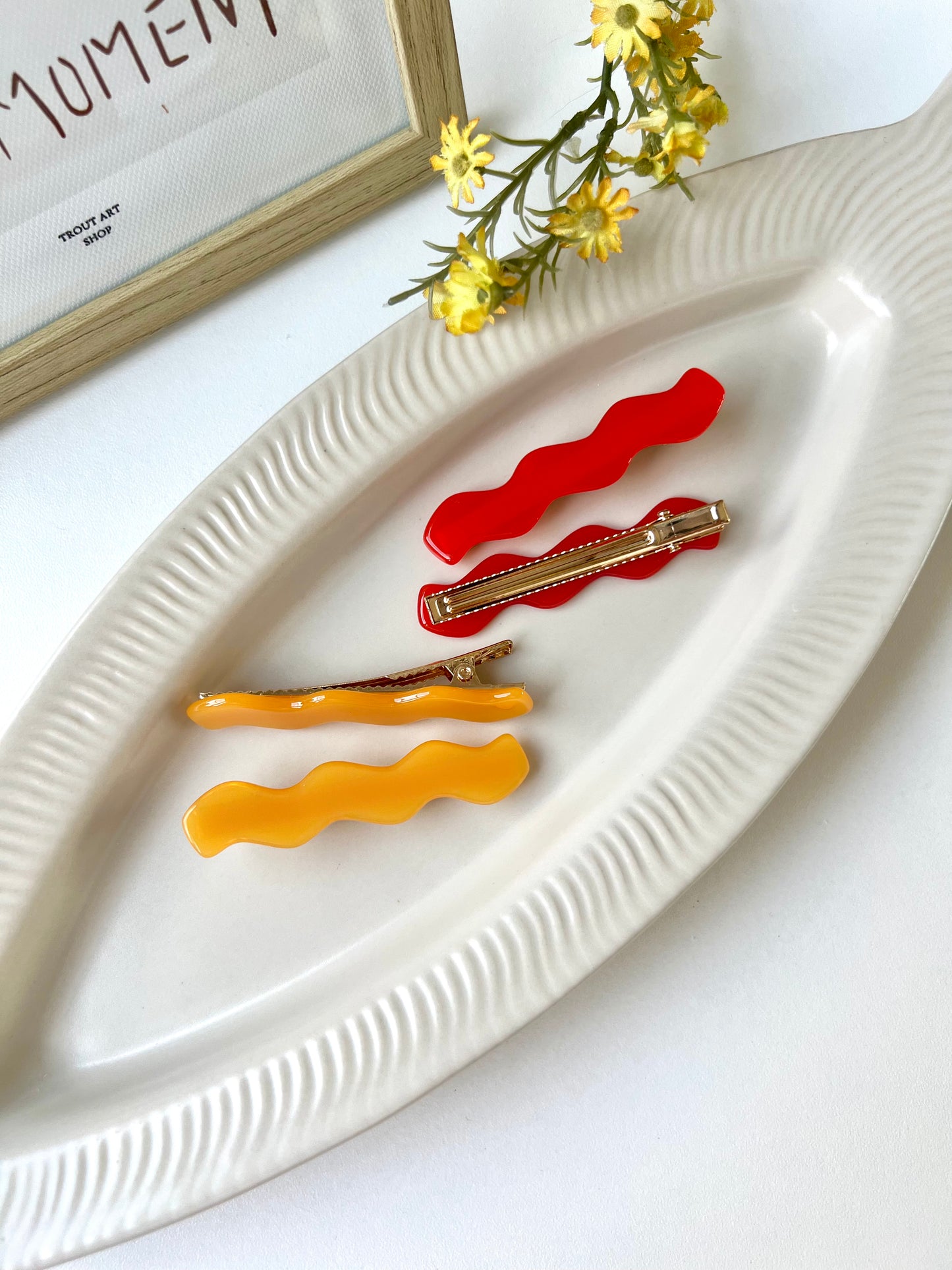 Squiggles hair clip (2-pack)