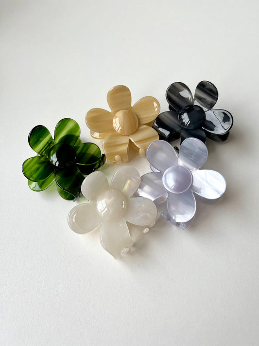 Flower small claw clips (5 colours)